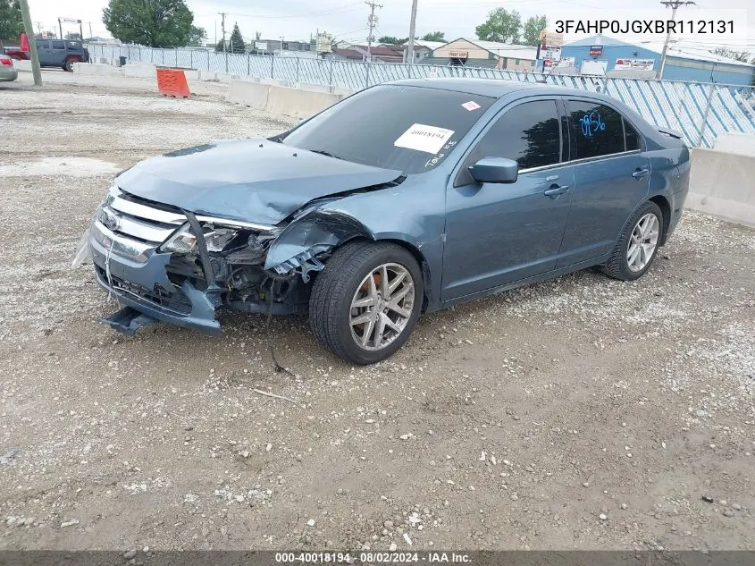 3FAHP0JGXBR112131 2011 Ford Fusion Sel