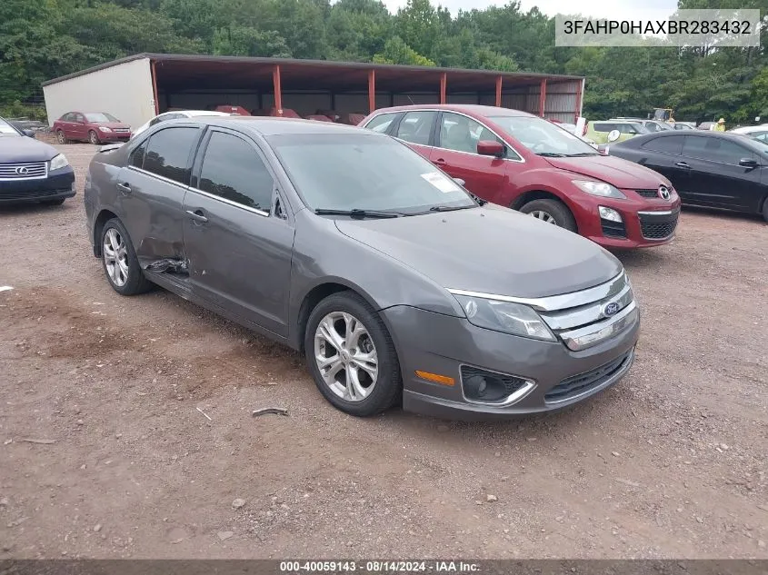 2011 Ford Fusion Se VIN: 3FAHP0HAXBR283432 Lot: 40059143