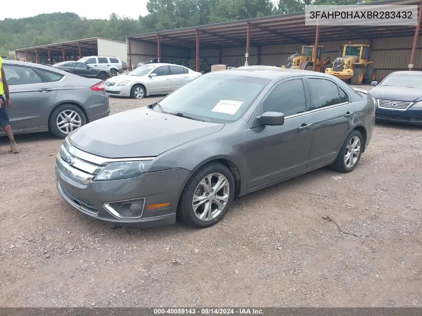 2011 Ford Fusion Se VIN: 3FAHP0HAXBR283432 Lot: 40059143