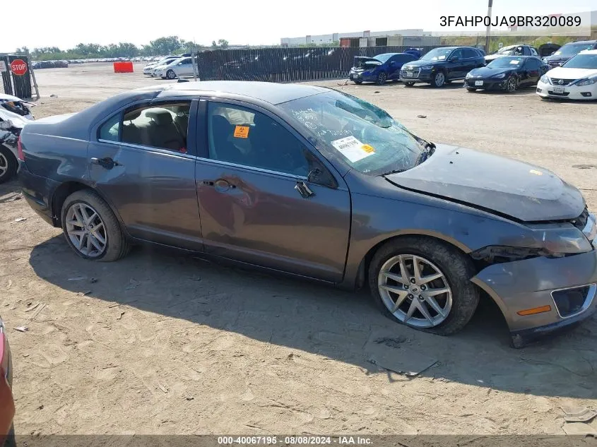 3FAHP0JA9BR320089 2011 Ford Fusion Sel