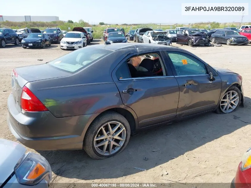 3FAHP0JA9BR320089 2011 Ford Fusion Sel