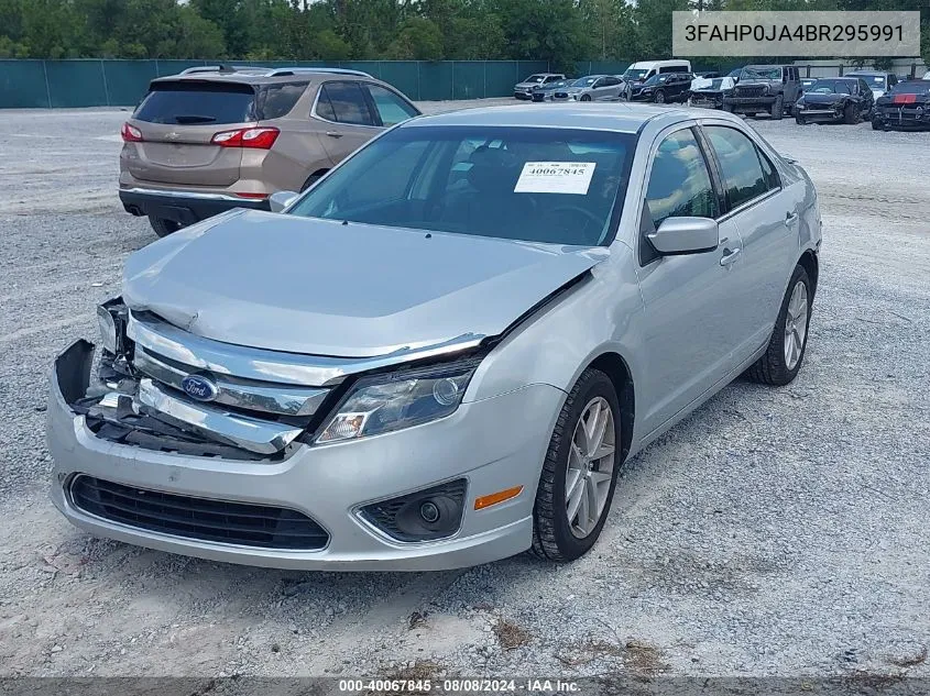 2011 Ford Fusion Sel VIN: 3FAHP0JA4BR295991 Lot: 40067845