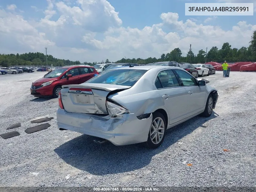 2011 Ford Fusion Sel VIN: 3FAHP0JA4BR295991 Lot: 40067845