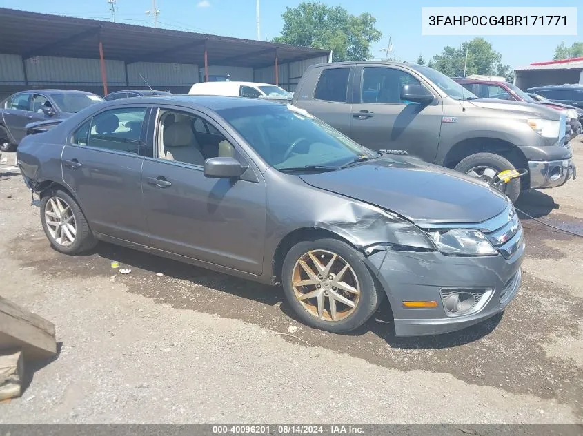 3FAHP0CG4BR171771 2011 Ford Fusion Sel