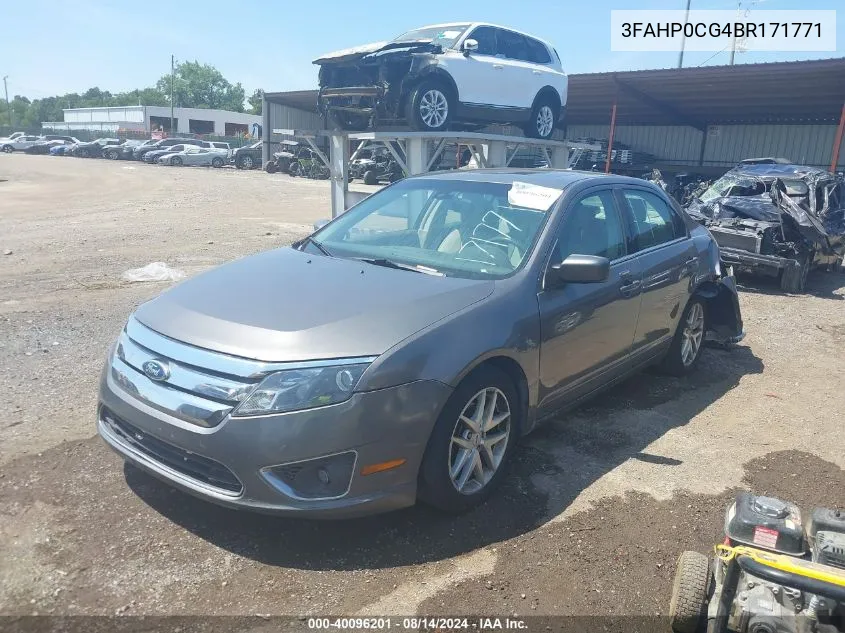 3FAHP0CG4BR171771 2011 Ford Fusion Sel