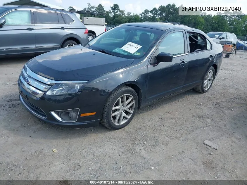 3FAHP0JGXBR297040 2011 Ford Fusion Sel