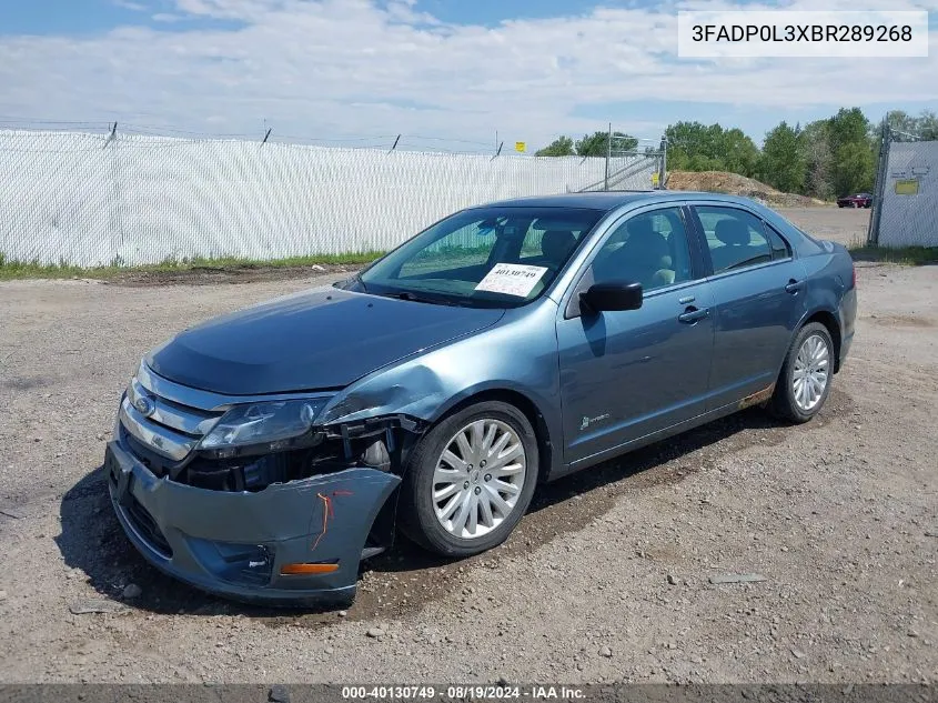 3FADP0L3XBR289268 2011 Ford Fusion Hybrid