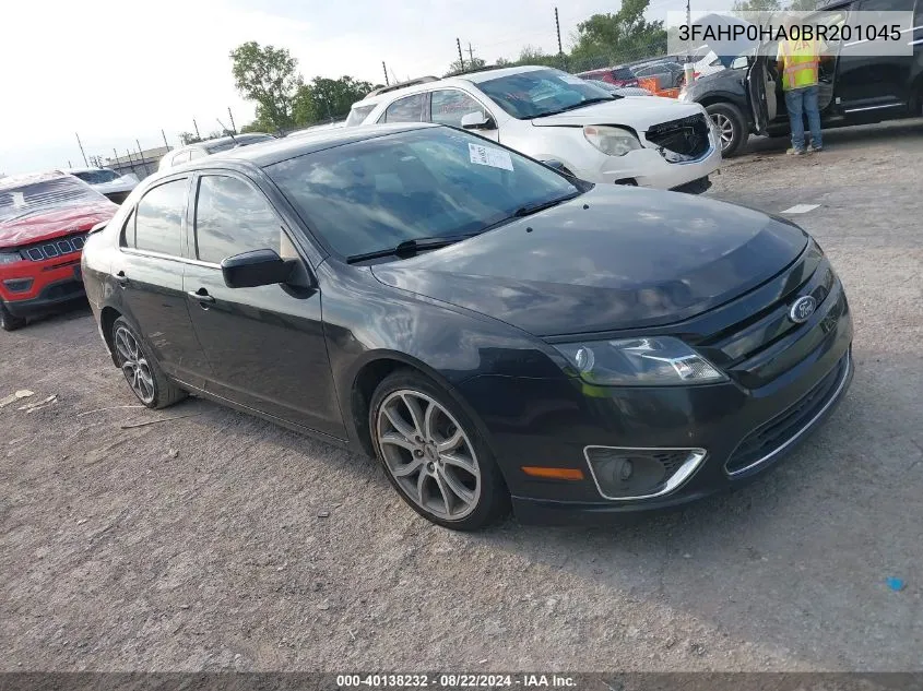 3FAHP0HA0BR201045 2011 Ford Fusion Se