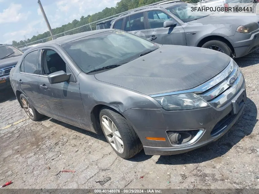 2011 Ford Fusion Sel VIN: 3FAHP0JG8BR168441 Lot: 40148076