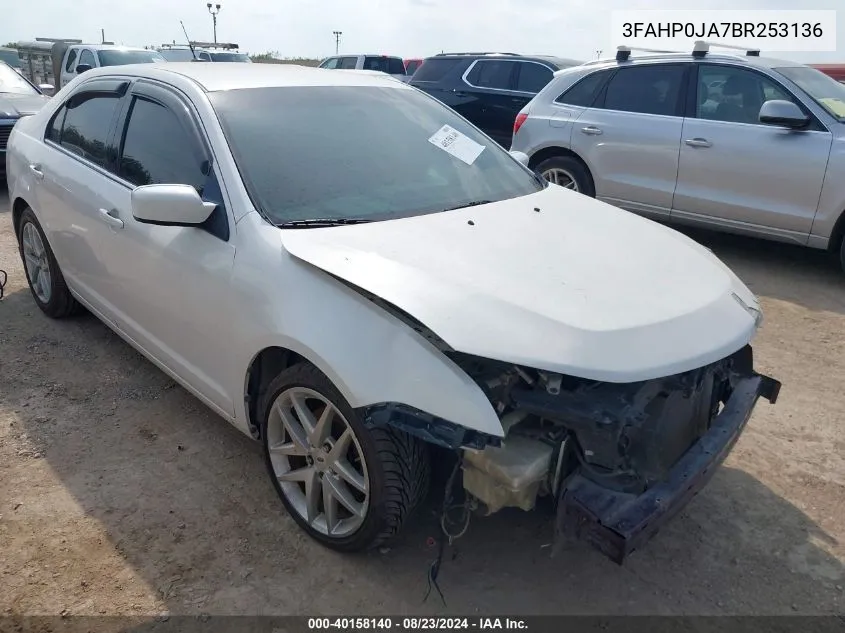 3FAHP0JA7BR253136 2011 Ford Fusion Sel