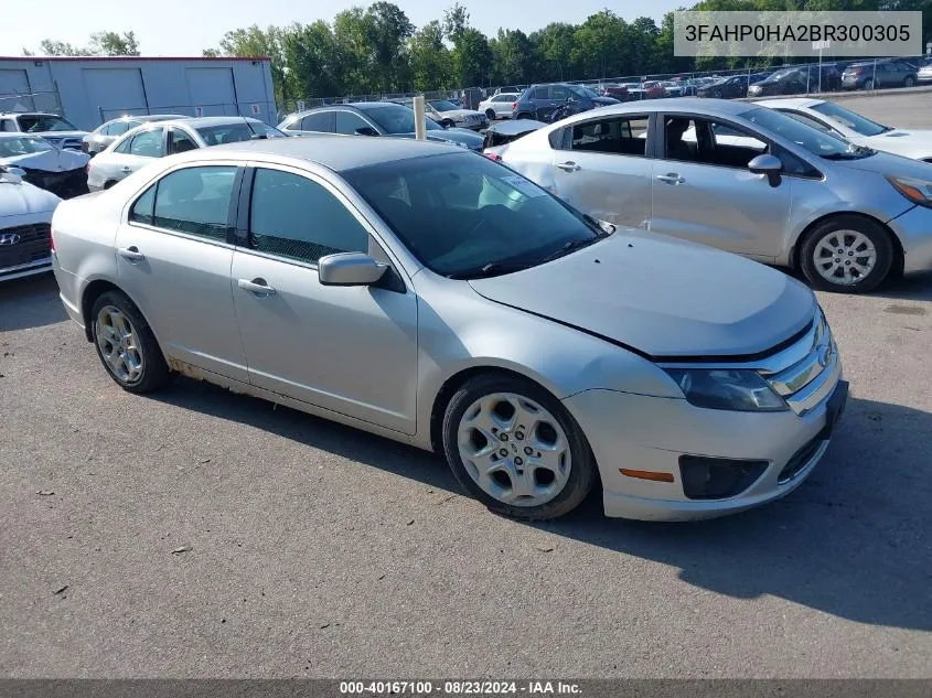 2011 Ford Fusion Se VIN: 3FAHP0HA2BR300305 Lot: 40167100