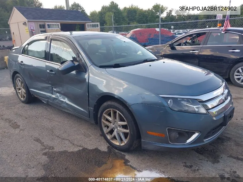 2011 Ford Fusion Sel VIN: 3FAHP0JA2BR124902 Lot: 40174837