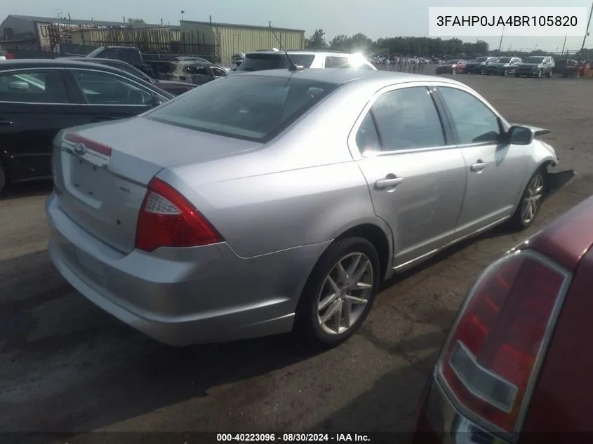 3FAHP0JA4BR105820 2011 Ford Fusion Sel