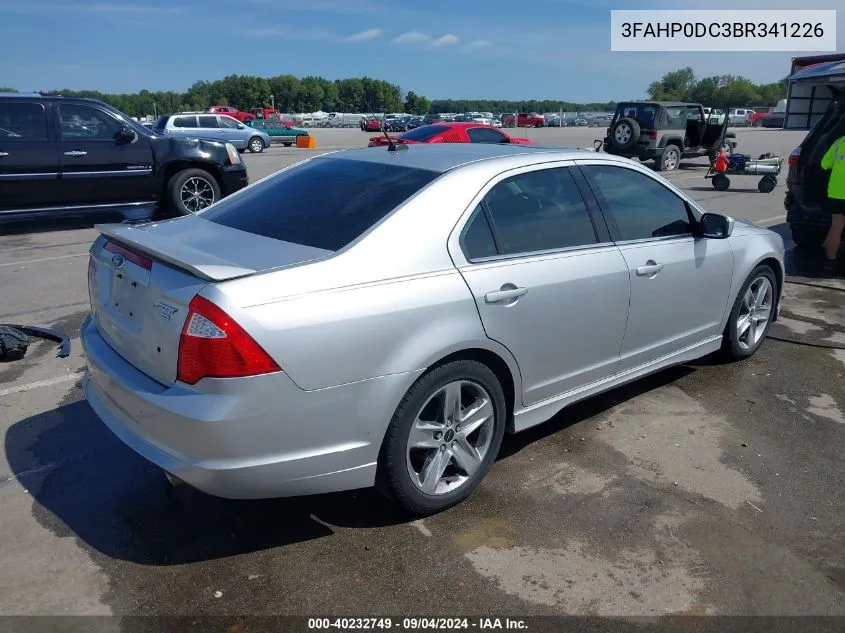 2011 Ford Fusion Sport VIN: 3FAHP0DC3BR341226 Lot: 40232749