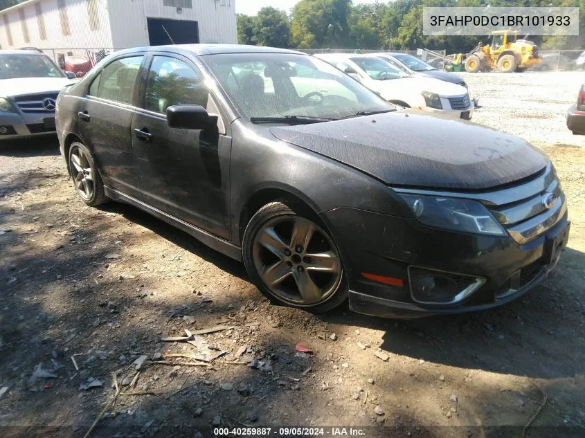 3FAHP0DC1BR101933 2011 Ford Fusion Sport