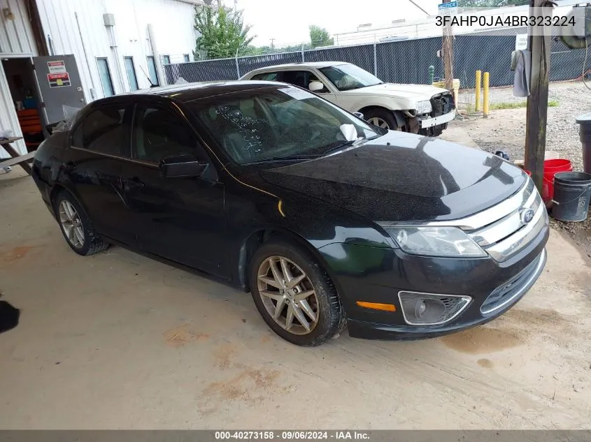 2011 Ford Fusion Sel VIN: 3FAHP0JA4BR323224 Lot: 40273158