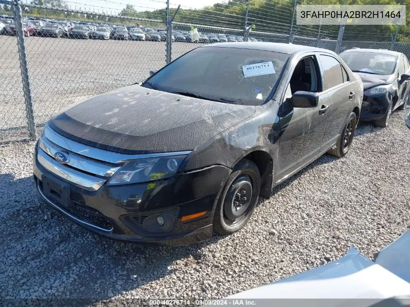 3FAHP0HA2BR2H1464 2011 Ford Fusion Se