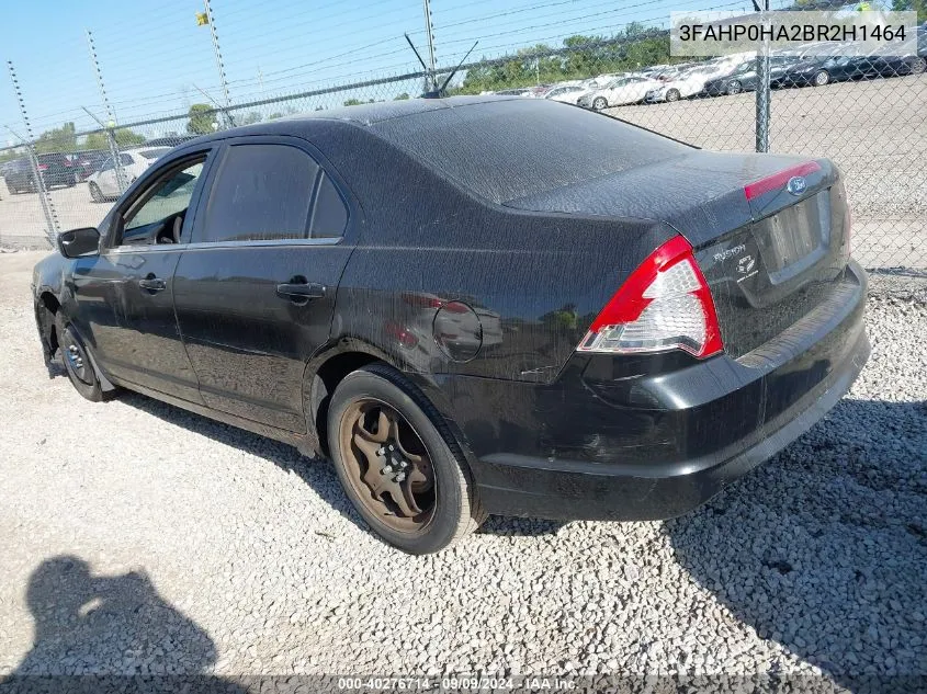 3FAHP0HA2BR2H1464 2011 Ford Fusion Se