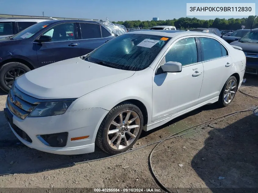 2011 Ford Fusion Sport VIN: 3FAHP0KC9BR112830 Lot: 40295584