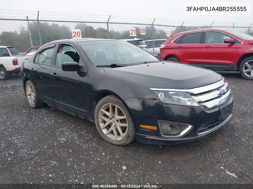 2011 Ford Fusion Sel VIN: 3FAHP0JA4BR255555 Lot: 40298490