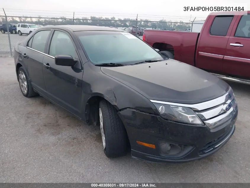 2011 Ford Fusion Se VIN: 3FAHP0HG5BR301484 Lot: 40305031