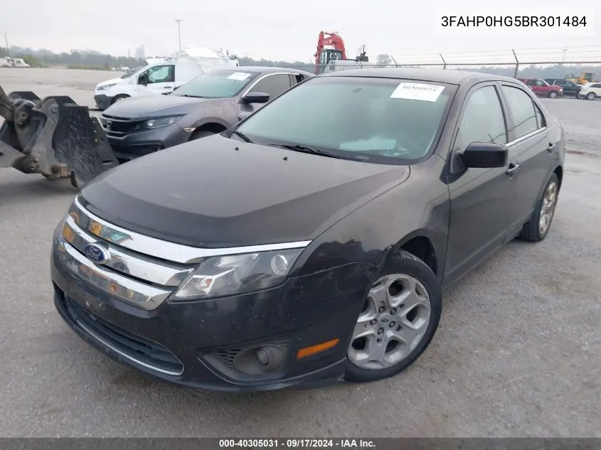 2011 Ford Fusion Se VIN: 3FAHP0HG5BR301484 Lot: 40305031