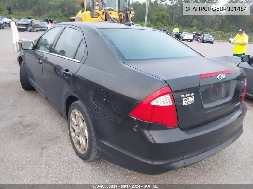 2011 Ford Fusion Se VIN: 3FAHP0HG5BR301484 Lot: 40305031