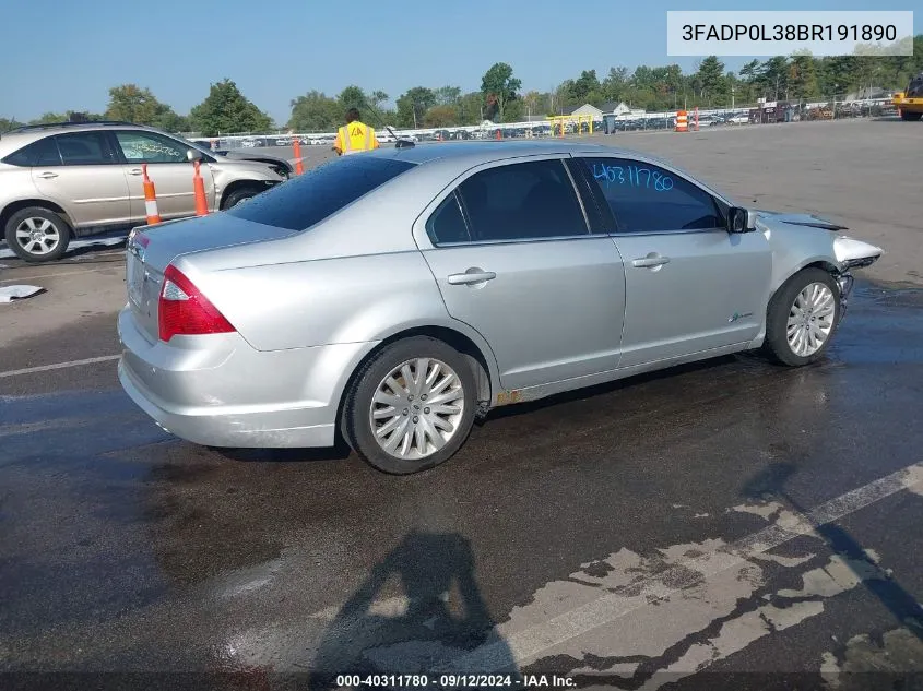 3FADP0L38BR191890 2011 Ford Fusion Hybrid