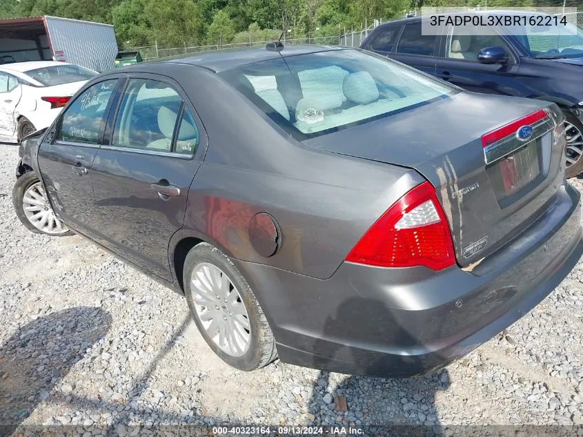 2011 Ford Fusion Hybrid VIN: 3FADP0L3XBR162214 Lot: 40323164