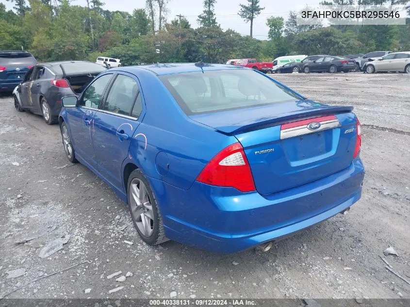 2011 Ford Fusion Sport VIN: 3FAHP0KC5BR295546 Lot: 40338131