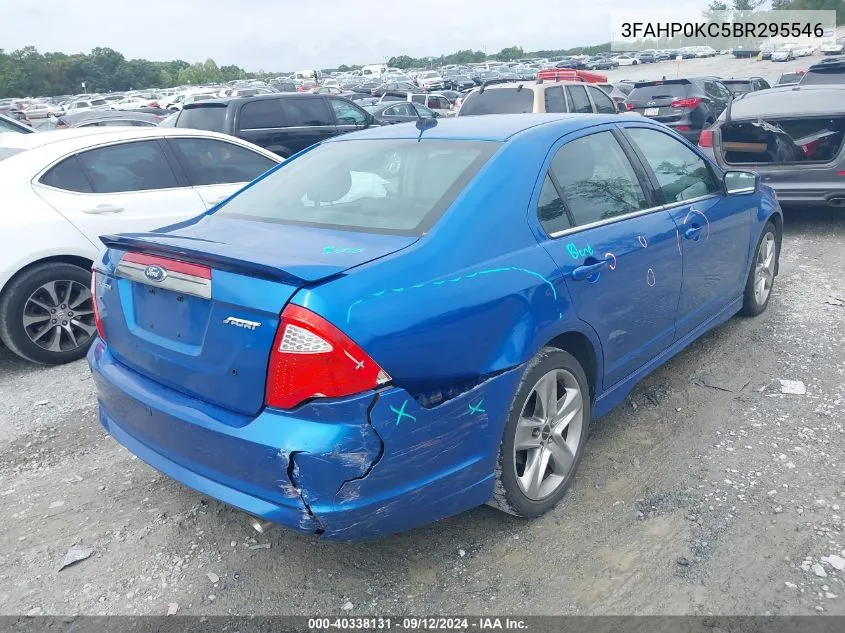 2011 Ford Fusion Sport VIN: 3FAHP0KC5BR295546 Lot: 40338131