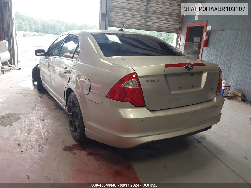 3FAHP0HAXBR103107 2011 Ford Fusion Se