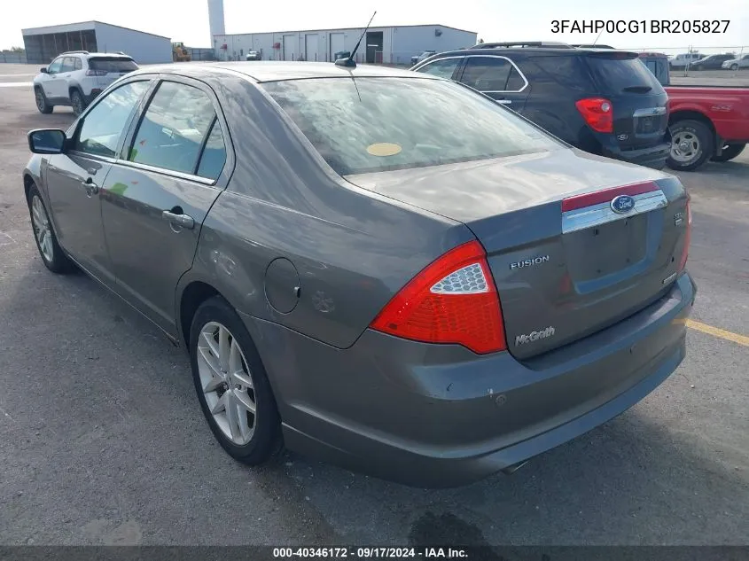 3FAHP0CG1BR205827 2011 Ford Fusion Sel