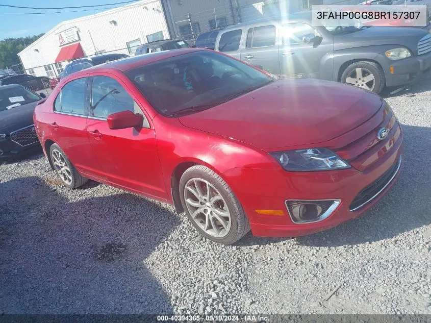 2011 Ford Fusion Sel VIN: 3FAHP0CG8BR157307 Lot: 40394365