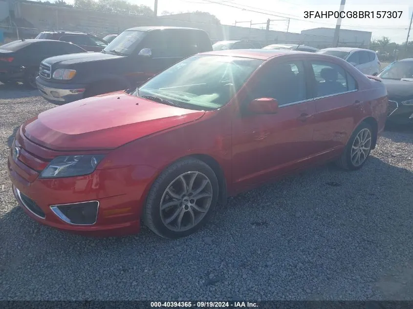 2011 Ford Fusion Sel VIN: 3FAHP0CG8BR157307 Lot: 40394365