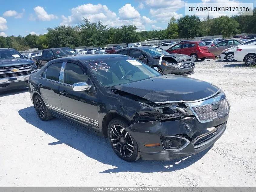 2011 Ford Fusion Hybrid VIN: 3FADP0L3XBR173536 Lot: 40418524