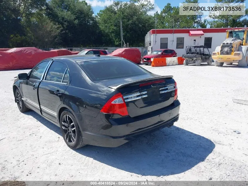 2011 Ford Fusion Hybrid VIN: 3FADP0L3XBR173536 Lot: 40418524