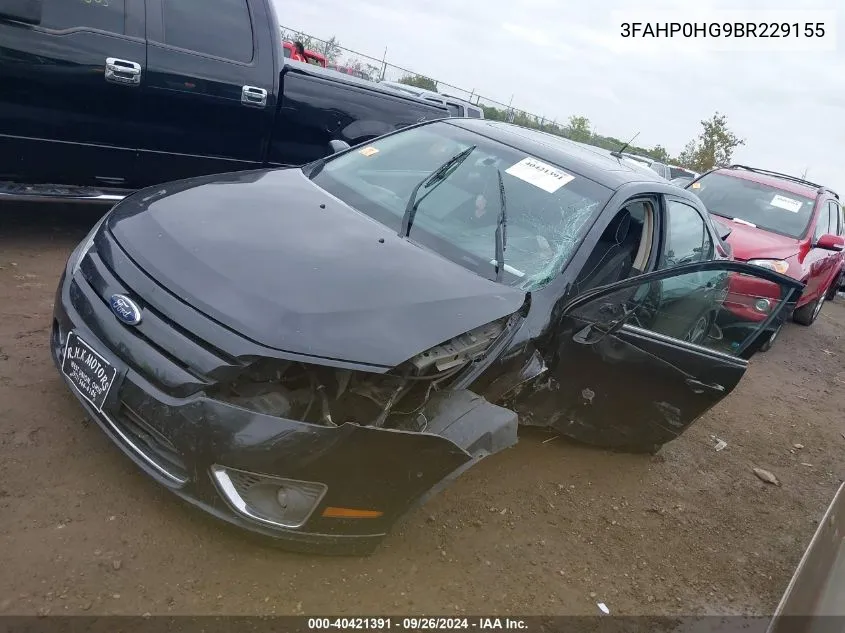 3FAHP0HG9BR229155 2011 Ford Fusion Se