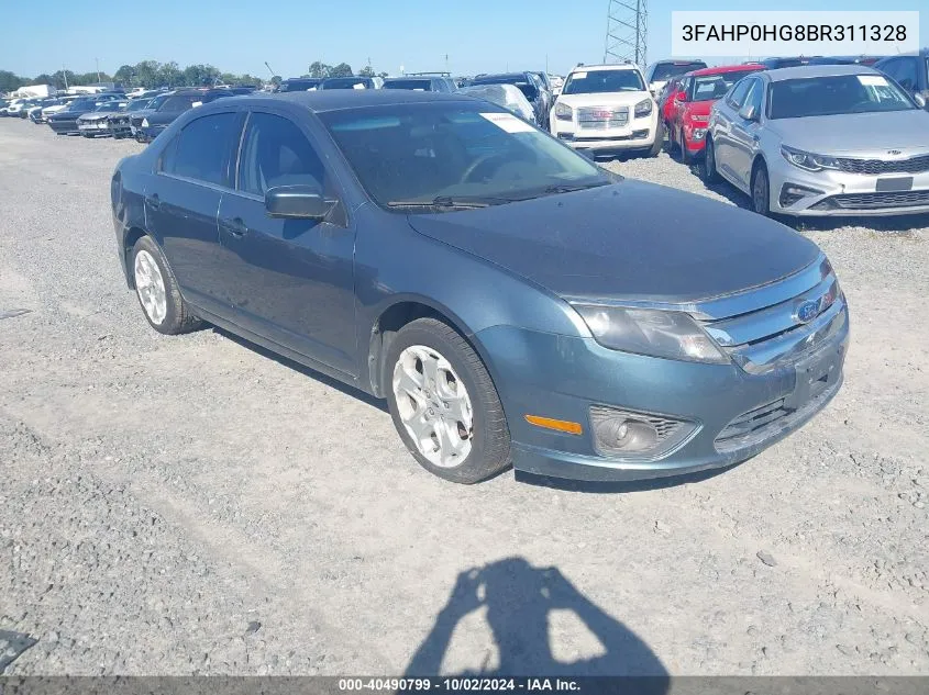 3FAHP0HG8BR311328 2011 Ford Fusion Se