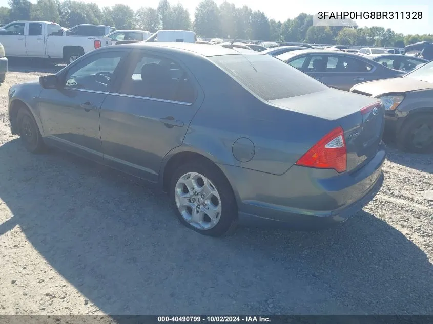 2011 Ford Fusion Se VIN: 3FAHP0HG8BR311328 Lot: 40490799