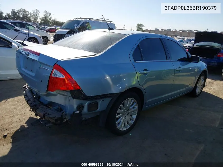 3FADP0L36BR190379 2011 Ford Fusion Hybrid