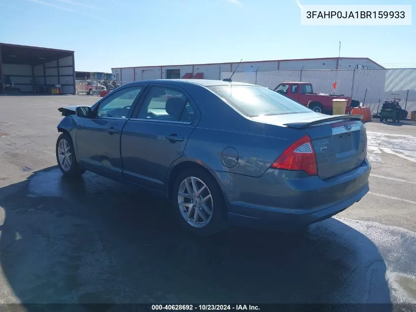 3FAHP0JA1BR159933 2011 Ford Fusion Sel