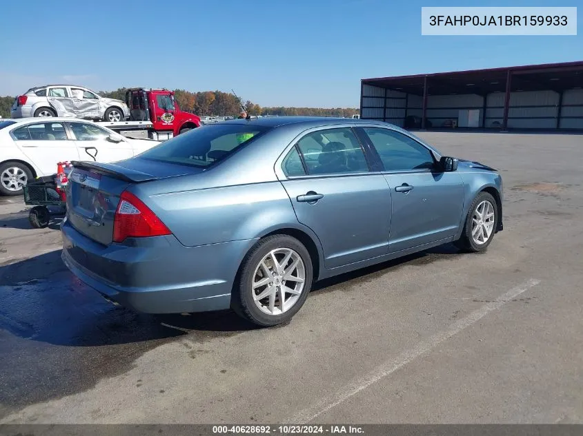 3FAHP0JA1BR159933 2011 Ford Fusion Sel