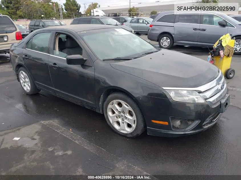 2011 Ford Fusion Se VIN: 3FAHP0HG2BR202590 Lot: 40628895