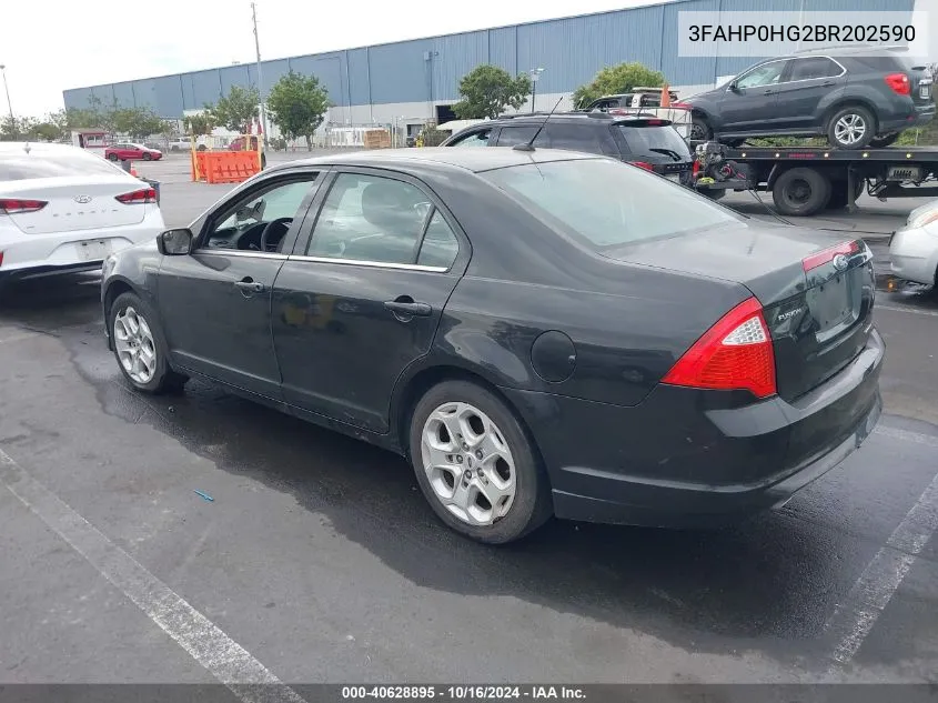 2011 Ford Fusion Se VIN: 3FAHP0HG2BR202590 Lot: 40628895