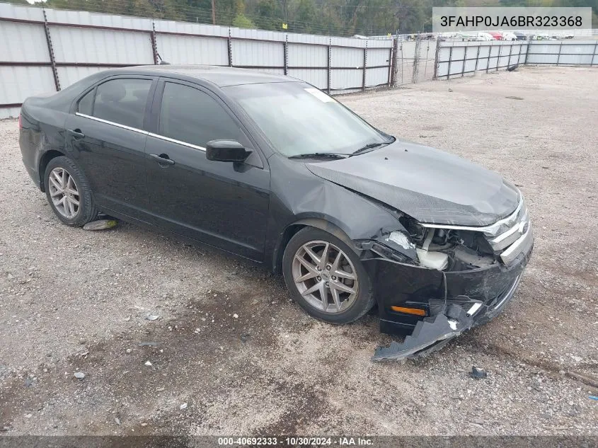 2011 Ford Fusion Sel VIN: 3FAHP0JA6BR323368 Lot: 40692333