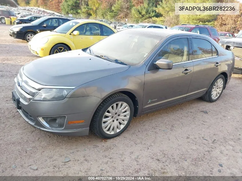 2011 Ford Fusion Hybrid VIN: 3FADP0L36BR282236 Lot: 40702706