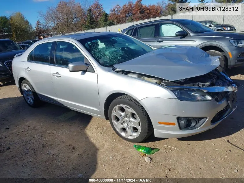 2011 Ford Fusion Se VIN: 3FAHP0HG9BR128312 Lot: 40800098