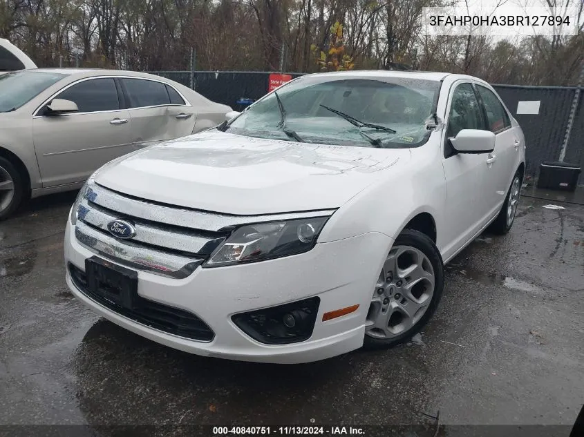 3FAHP0HA3BR127894 2011 Ford Fusion Se