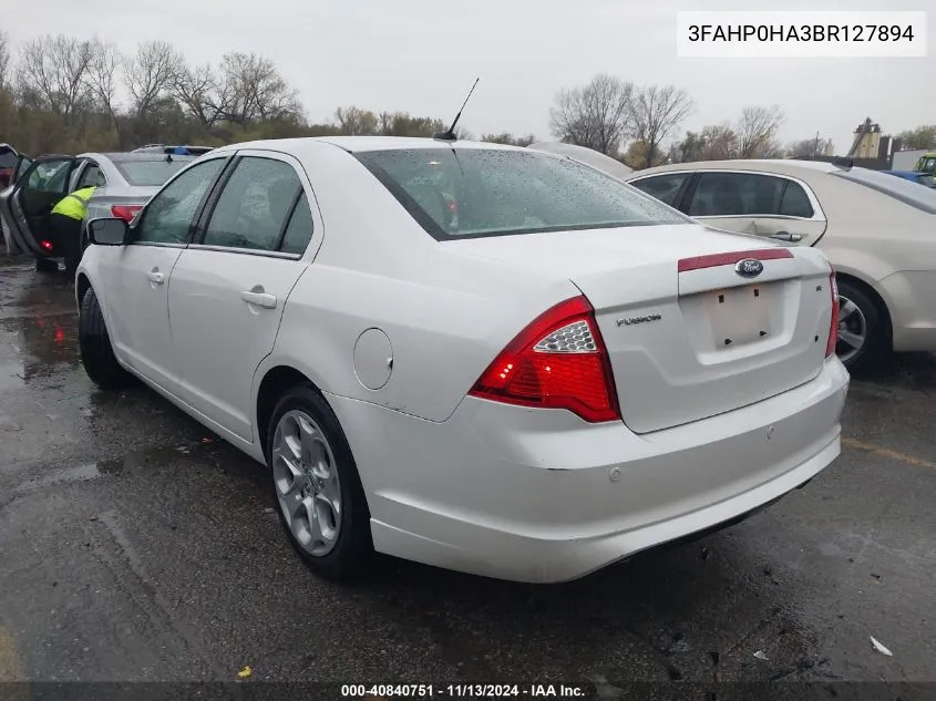 3FAHP0HA3BR127894 2011 Ford Fusion Se